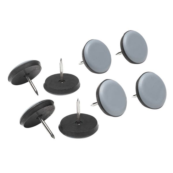 Nail-On Furniture Sliders, Set of 8, 1"