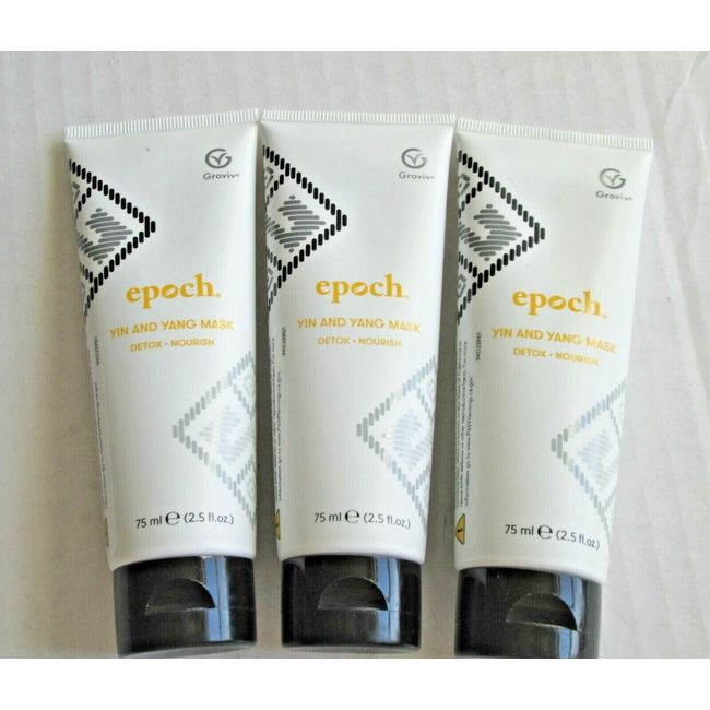 3 Tubes, Nu Skin Epoch YIN and YANG Mask, 75 ml, 2.5 oz, New in Sealed Tubes