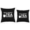 Tea Expert Goji Berry Tea Lover Throw Pillow