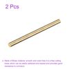 DMiotech 2Pack 5mm x 200mm, Brass Solid Round Rod, Brass Rod Lathe Bar Stock
