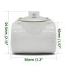 Dual Bulb Socket, Medium Base E26 Double Light Fixture Socket,Screw Fixing Porcelain E26 Twin Light Socket with Bushing