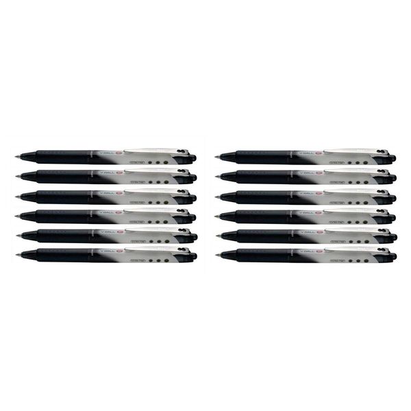 Pilot Vball 5 Retractable Liquid Ink Rollerball 0.5 mm (Single Pen) - Black