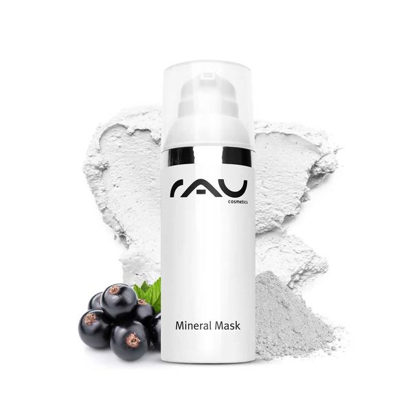 RAU Cosmetics Rügener Heilkreide & Zink Gesichtsmaske Mineral Mask 50 ml - Blackhead Remover Maske gegen Mitesser, Pickel & Unreinheiten - Für Unreine, Fettige & zu Akne & Neurodermitis Neigende Haut