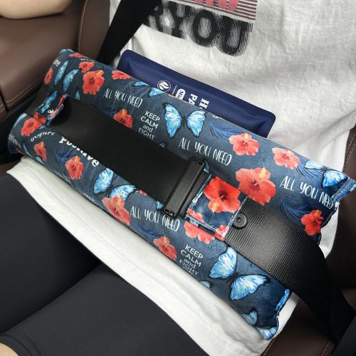 Mastectomy Pillow Hysterectomy Pillows C Section Recovery Must Haves Essentials Products Seat Belt Cushion Post Surgery Gifts for Women Breast Pillow Cushion with Insert Ice Pockets