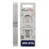 KnitPro 15 cm x 2.25 mm Nova Double Pointed Needles, Silver