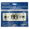 hep® Shower Plate SP8 Concealed Fixing for Exposed BAR Valve EASYFLOW 150mm
