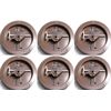 (6) ea American Metal # 1800B6 6" Brown Round Adjustable Diffuser Damper 