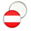 Austria Flag - 77mm Round Compact Mirror