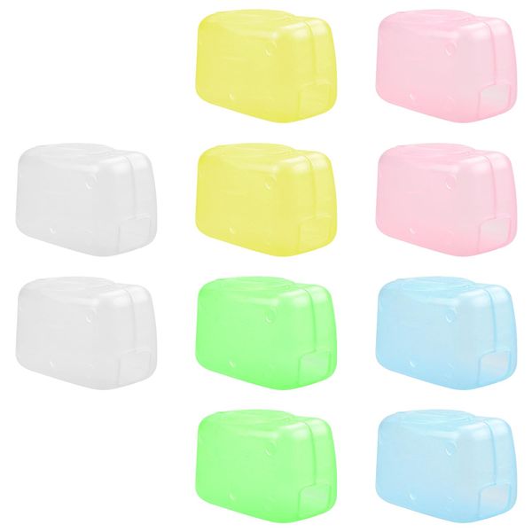 Rumyve 10 Pcs Toothbrush Head Covers - Portable Travel Toothbrush Caps for Home, Camping, Hiking, and Outdoor Activities