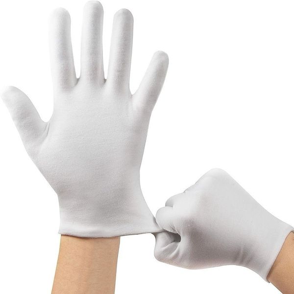 2 Pairs 100% Cotton Moisturising and Protective Gloves Cotton Gloves for Eczema & Dry Hands,