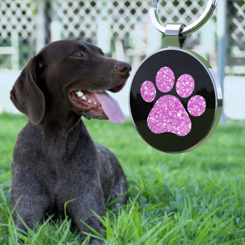 KEKID Personalized Dog Tags - Custom QR Code Pet ID Tags - Free Online Scan & Receive Instant Pet Location Alert Email