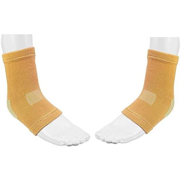 Solace Care 1 Pair Ligament Damage Compression Brace | Advanced Elastic Knitted Orthopaedic Ankle Support for Sprains | Elasticated Bandage (Beige)