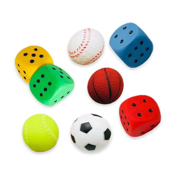 ASSORTED 8 Pack Dog Puppy Pet Toy Chew Squeaky Fetch Training Play Bundle Toy