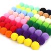 100Pcs Fluffy Assorted Pom Poms Balls for DIY Creative Crafts Decorations (3cm-Green)