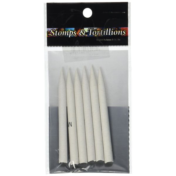 Jack Richeson Blending Tortillon Stomps, 5/16-Inch, 6-Pack