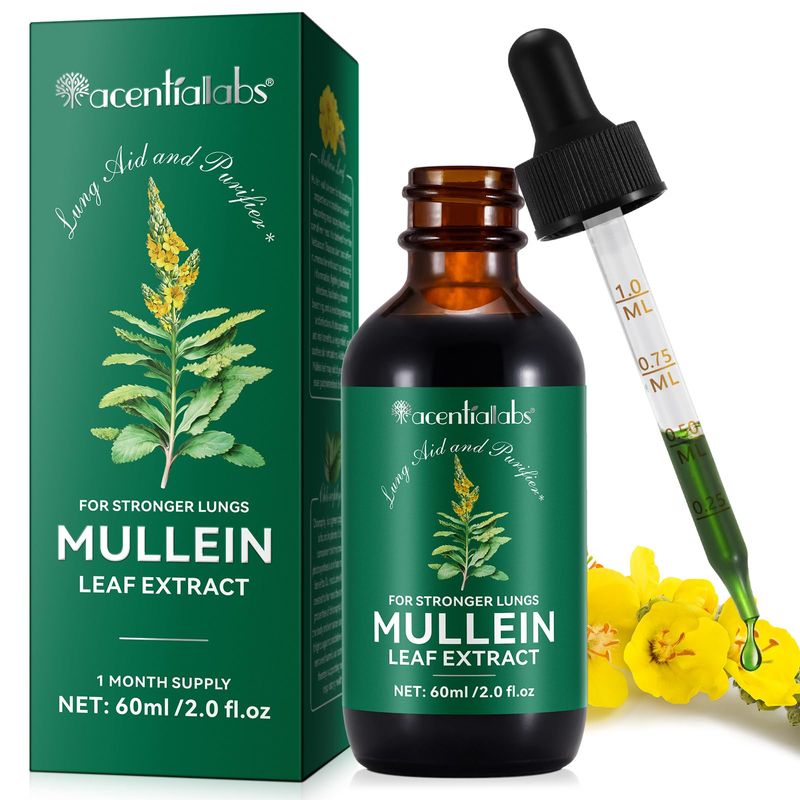 Mullein Leaf Drops, Mullein Leaf Drops, Powerful Mullein Leaf Extract ...
