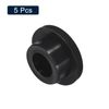 uxcell 5pcs Black Plug Hole 24mm/0.94" Hole Rubber Button Plug
