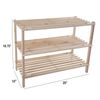 Wood Shoe Rack, Storage Bench – Closet, Bathroom, Kitchen, Entry Organizer,