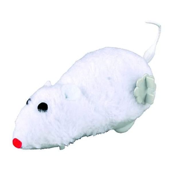 Trixie Plastic Wind up Plush Mouse for Cat, 11 cm, Pack of 4