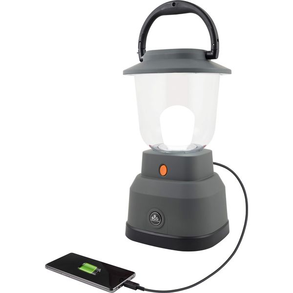 Eco Survivor EcoSurvivor LED Camping Lantern, Emergency Lantern, Battery Powered, 800 Lumens, 200 Hour Run Time, Gray, Ideal for Hiking, Outdoors, Emergency, Hurricane and Storm, 39616