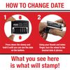 Mark 2000 12-Phrase Dater - Date & Phrase Self-Inking Stamp - Black Ink