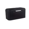 Aeroor Bread Case, Metal Bread Storage Container, Large Capacity, Dustproof, Small Storage, Stylish (Black)