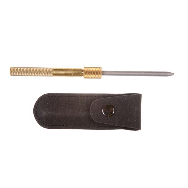 EZE-LAP 3-1/4" x 1/4" Diamond Round Sharpener in Brass Handle