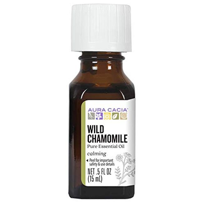 Aura Cacia Pure Wild Chamomile Essential Oil | 0.5 fl. oz. | Ormenis multicaulis