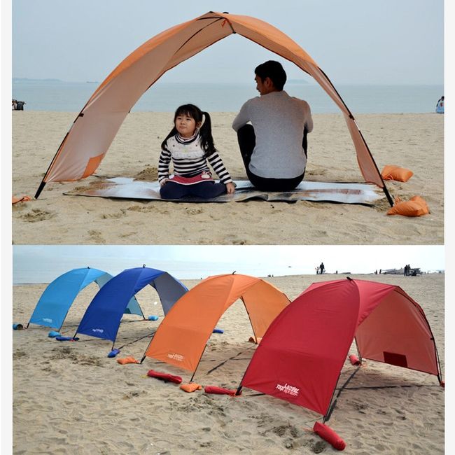 4.5X4.5m Sliver Coating Tarp Waterproof Outdoor Camping Hexagonal Butterfly  Canopy Tourist Sunshade Beach Sun Shade Awning Tent