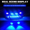 Blue LED Rock Round Button Lights For Truck Eagle Eye Side Marker Lights Lamp