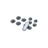 OTB Kabelmanagement - Kabelclips/Kabelhalter - 10er Set grau