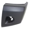 For 08-15 Titan Front Bumper Face Bar Extension End Cap Primed Plastic Left Side