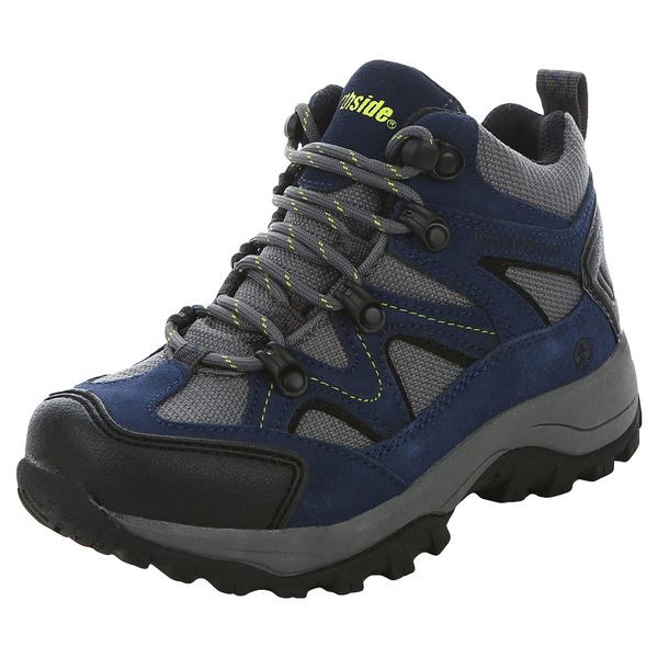 Northside Snohomish JR Hiking Boot, Navy/Volt, 4 US Unisex Big Kid