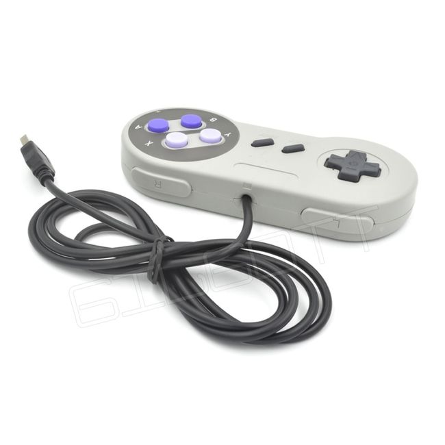 Controle Usb Super Nintendo Snes Compatível Com Computador Pc Mac