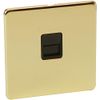 1G BT Slave Polished Brass Electrical Switches & Socket Outlets