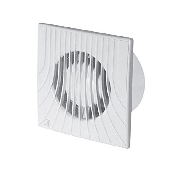 Bathroom Extractor Fan 100mm/4” with Pull Cord White Wall Ventilator Air Vent