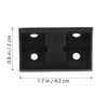 Ipetboom 100pcs Cabinet Corner Cords Folding Shelf Brackets Frame Corner Brackets Hanger Corner Joint Fastener Shelf Bracket Foldable Plastic Black
