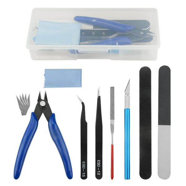 BGTXINGI 9Pcs Modeler Basic Tools Craft Set Gundam Model Tools Kit Hobby Building Tool Kit for Model Assemble Building Repairing and Fixing DIY Craft Kit