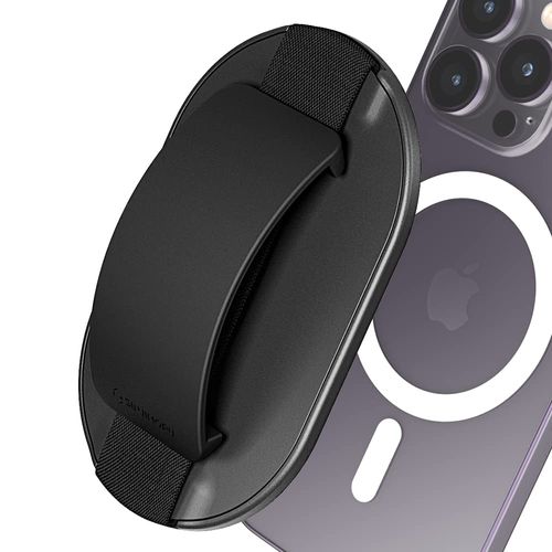 [Super Strong Magnetic Magnetic Smartphone Finger Grip] Compatible with Sinjimoru and Magsafe, 0.3 inch (9 mm), Thin Silicone Finger Grip, Easy to Put on and Take Off, Fall Prevention, Wireless