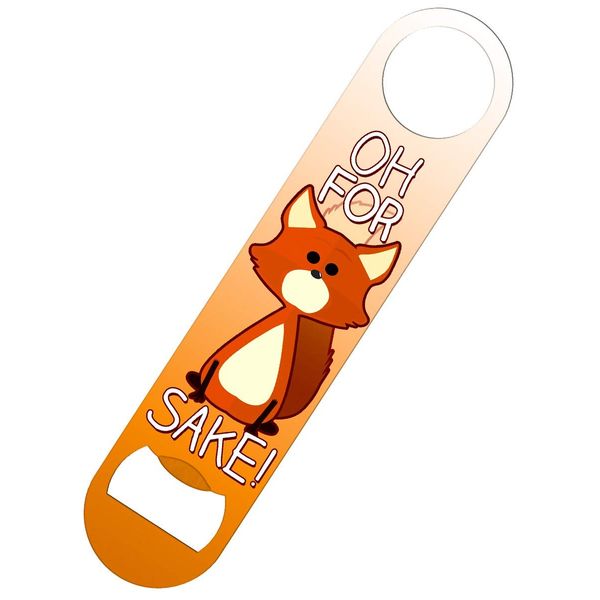 for Fox Sake Bar Blade Bottle Opener White 18x4cm
