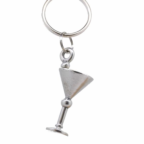 Jim Clift Design Martini Glass Keyring
