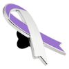 PinMart Lavender Awareness Ribbon Engravable Lapel Pin Personalized
