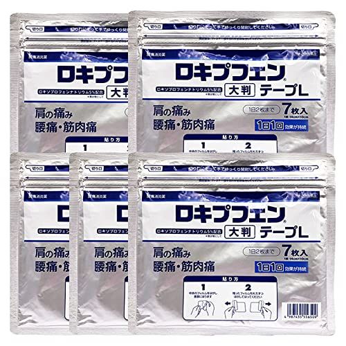 [2nd-Class OTC Drug] Lokipfen Tape L 7 Sheets x 5