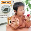 Meal Apron Integrated Table Cloth Waterproof Long Sleeve Long Lasting (Blue)