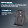 uxcell Remote Key Fob Case Remote Control 2 Button for Toyota Prius 2004-2009