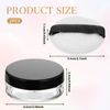 2 Pcs Empty Loose Powder Compact with Puff 10ml/0.34oz Small Makeup Container Refillable Makeup Box with Sifter and Screw Lid