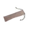 [Pen case] Drawstring Type Gray // Black, gray, retro