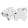 Set Back Spacer, Handlebar Riser, Qiilu Motorcycle Modification Universal 22mm Handlebar Height Rear Post (Plated) Other Changes