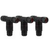 Tee Connector Cable Connector T Shape 3 pole Outside Cable Connector Cable External Sleeve Coupler for Cable