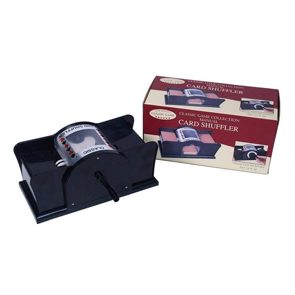 Manual Card Shuffler with Two Playing Card Decks